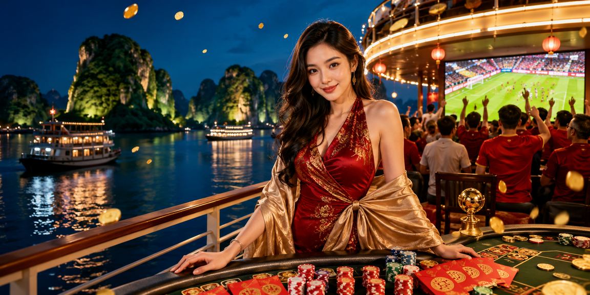 Người dùng tại Hạ Long xem phong bao đỏ và ưu đãi giải thưởng trên di động