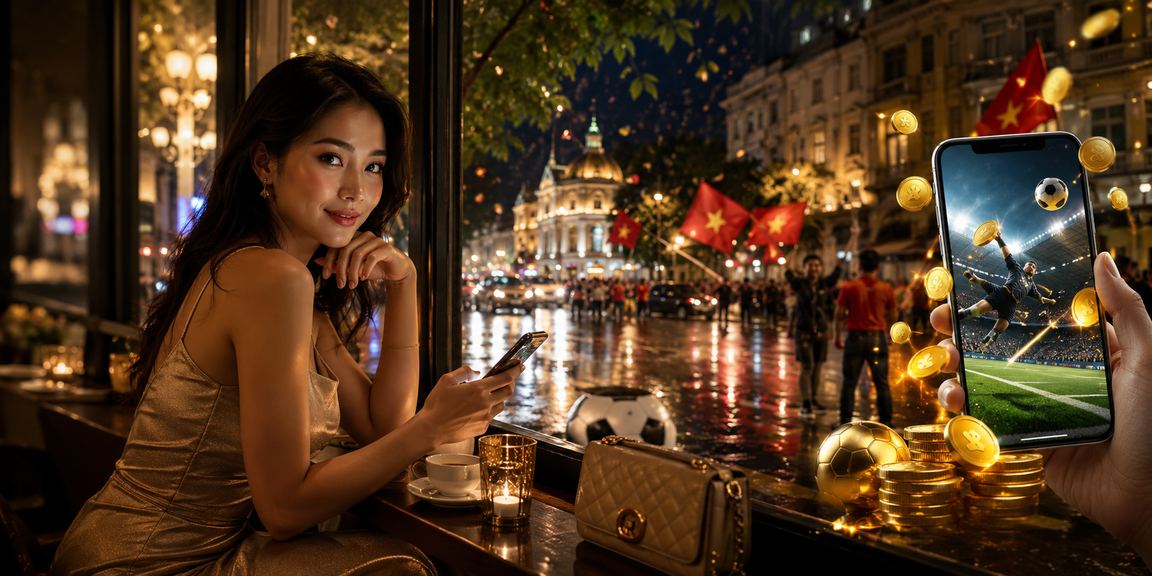 Người hâm mộ Hà Nội xem bóng đá và thông tin kèo tại quán cà phê Việt Nam